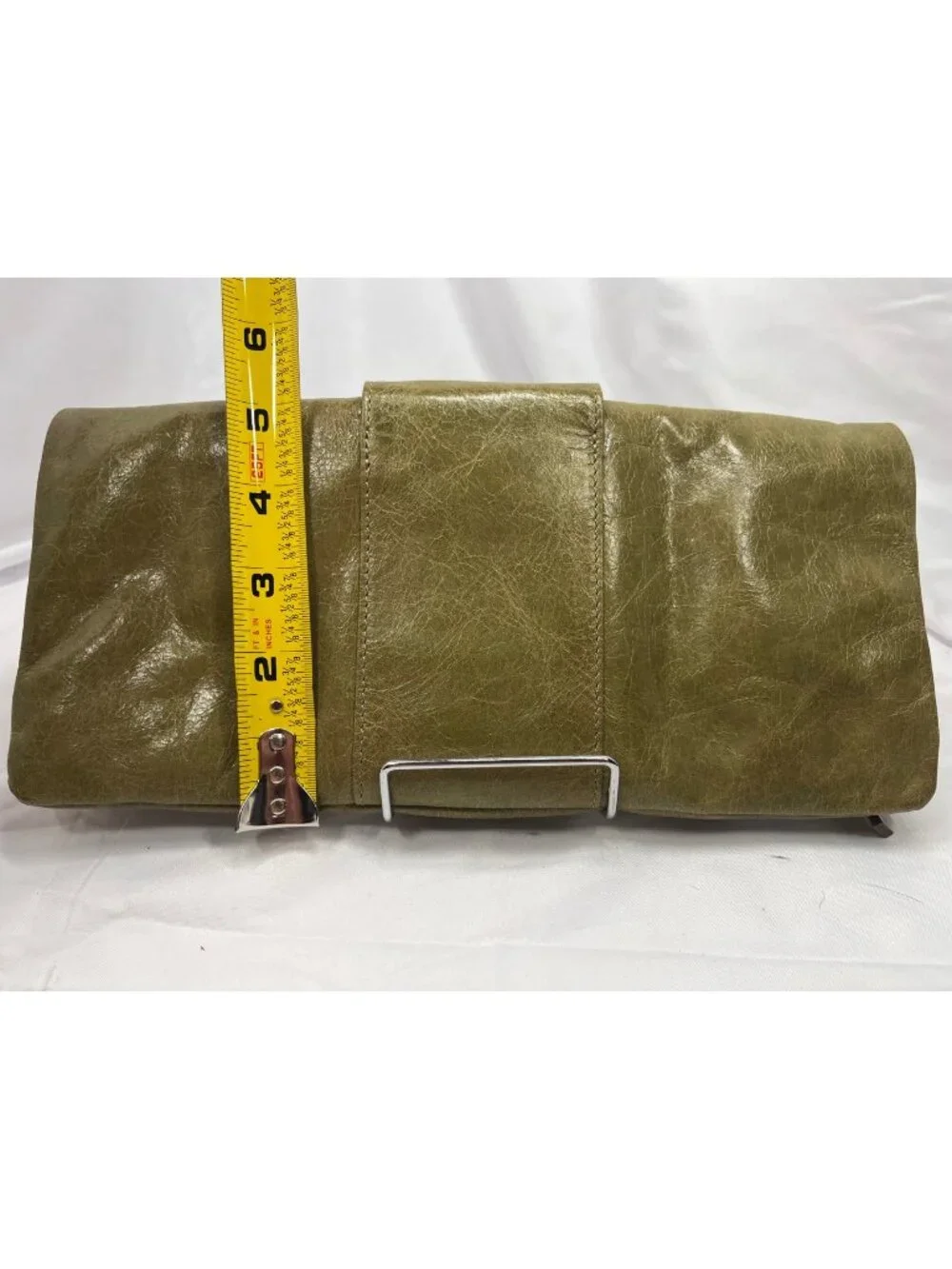 HOBO International Olive Green Clutch Ring Hardware